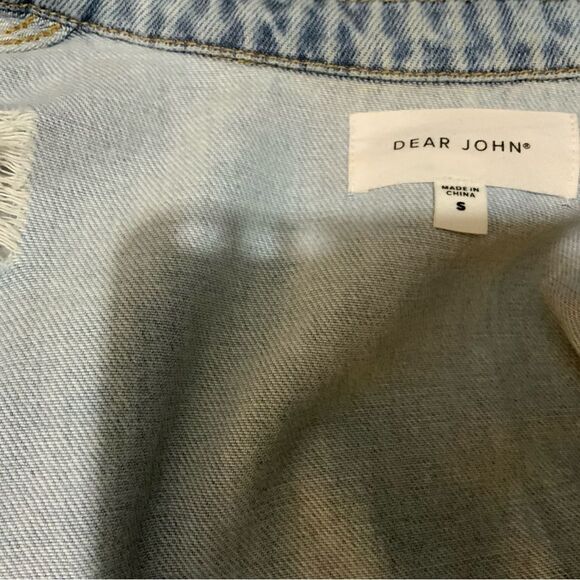 Dear John denim jean jacket cut out size S - Picture 9 of 13